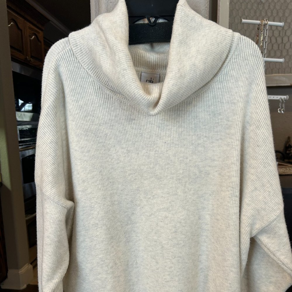 Cabi Cream Turtleneck Sweater- very comfortable! Like new!